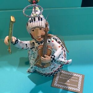 MacKenzie-Childs Patience Brewster Music is Paradise Angel Ornament